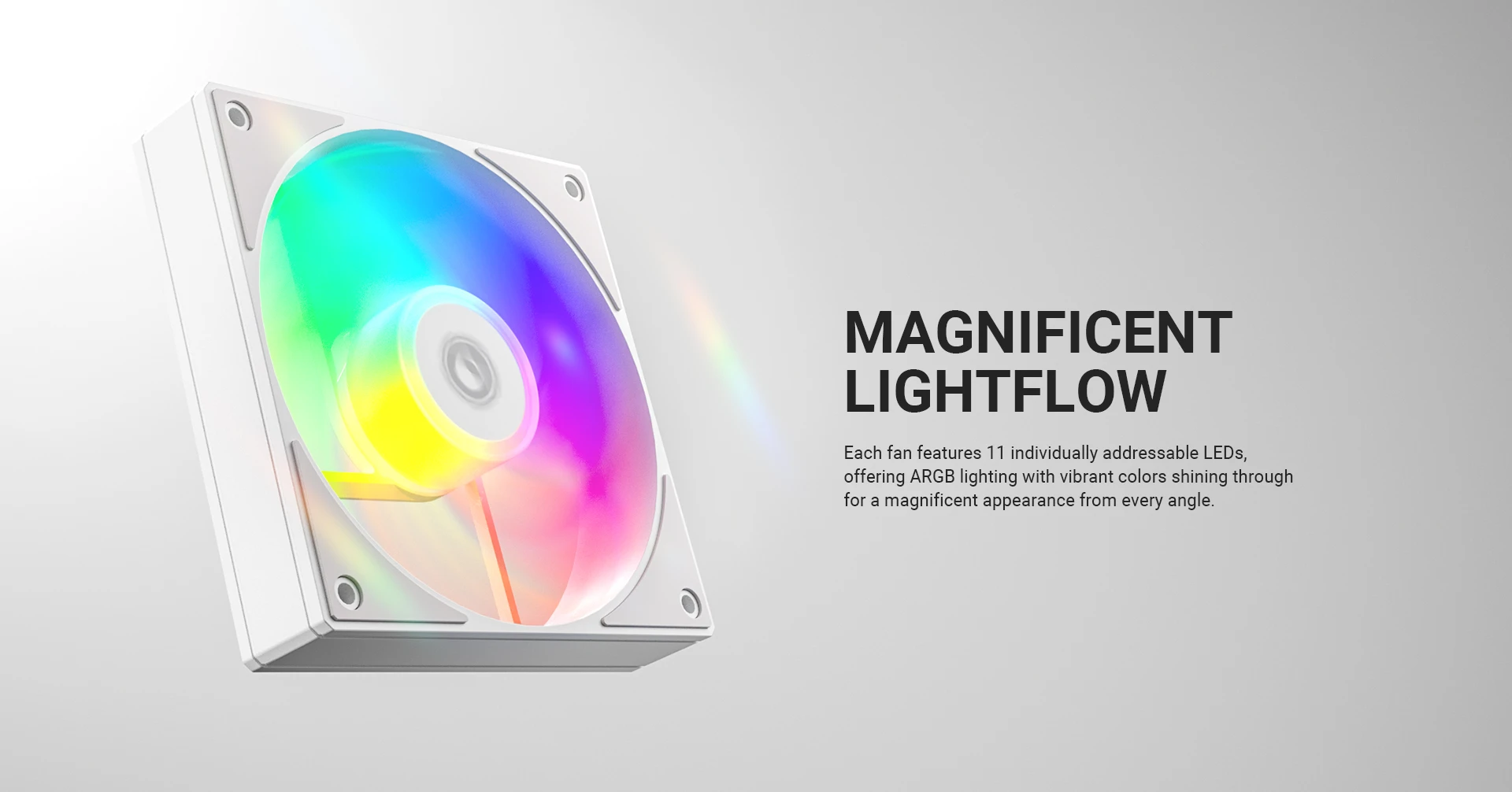 ID-COOLING AS-120-ARGB-WR ARGB lighting with addressable RGB connector