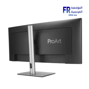 ASUS ProArt Display PA34VCNV monitor ports and ergonomic stand detail