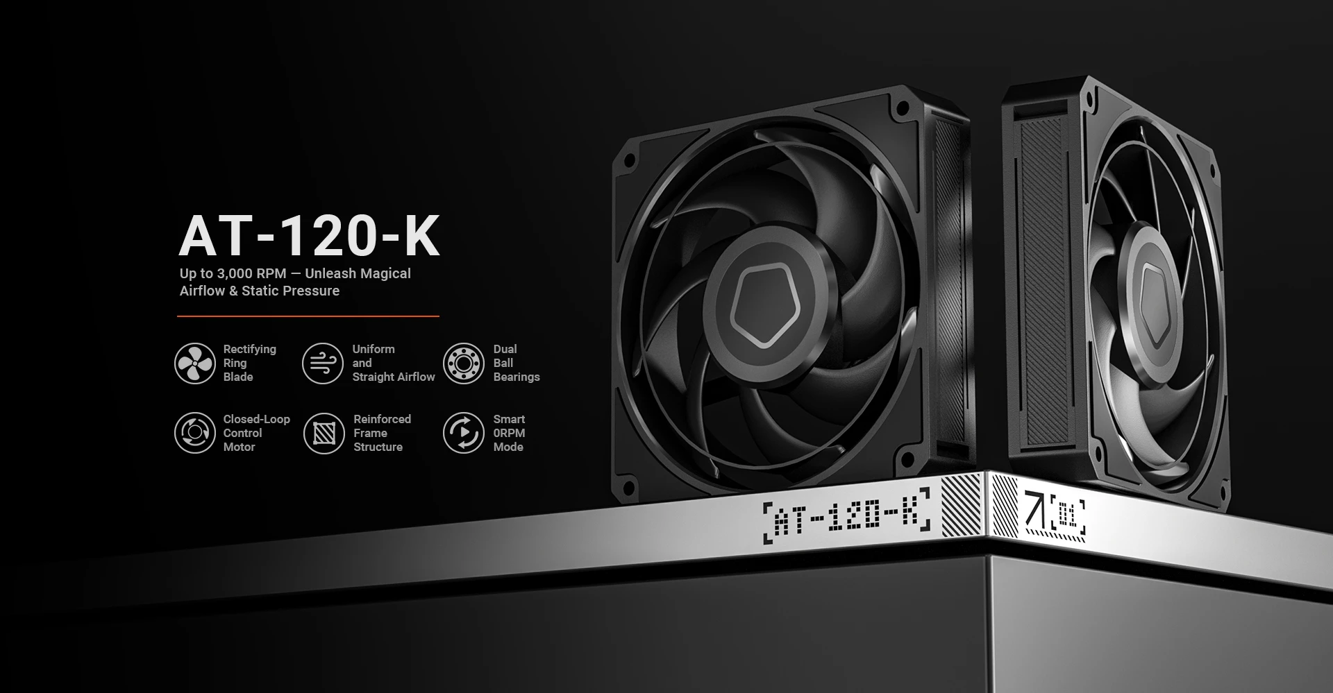 ID-COOLING AT-120-K 120mm PWM fan product image