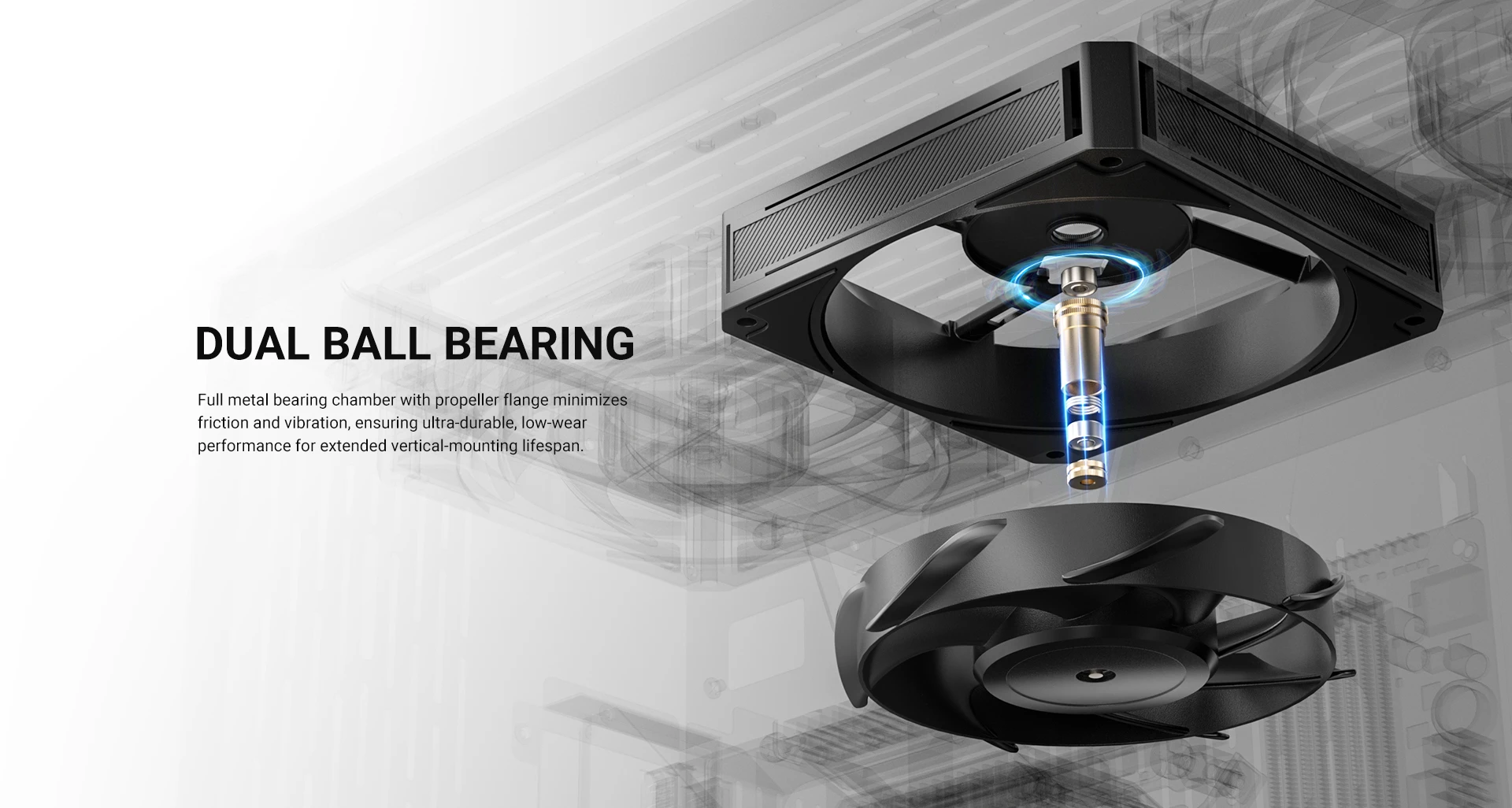 ID-COOLING AT-120-K fan blade detail image