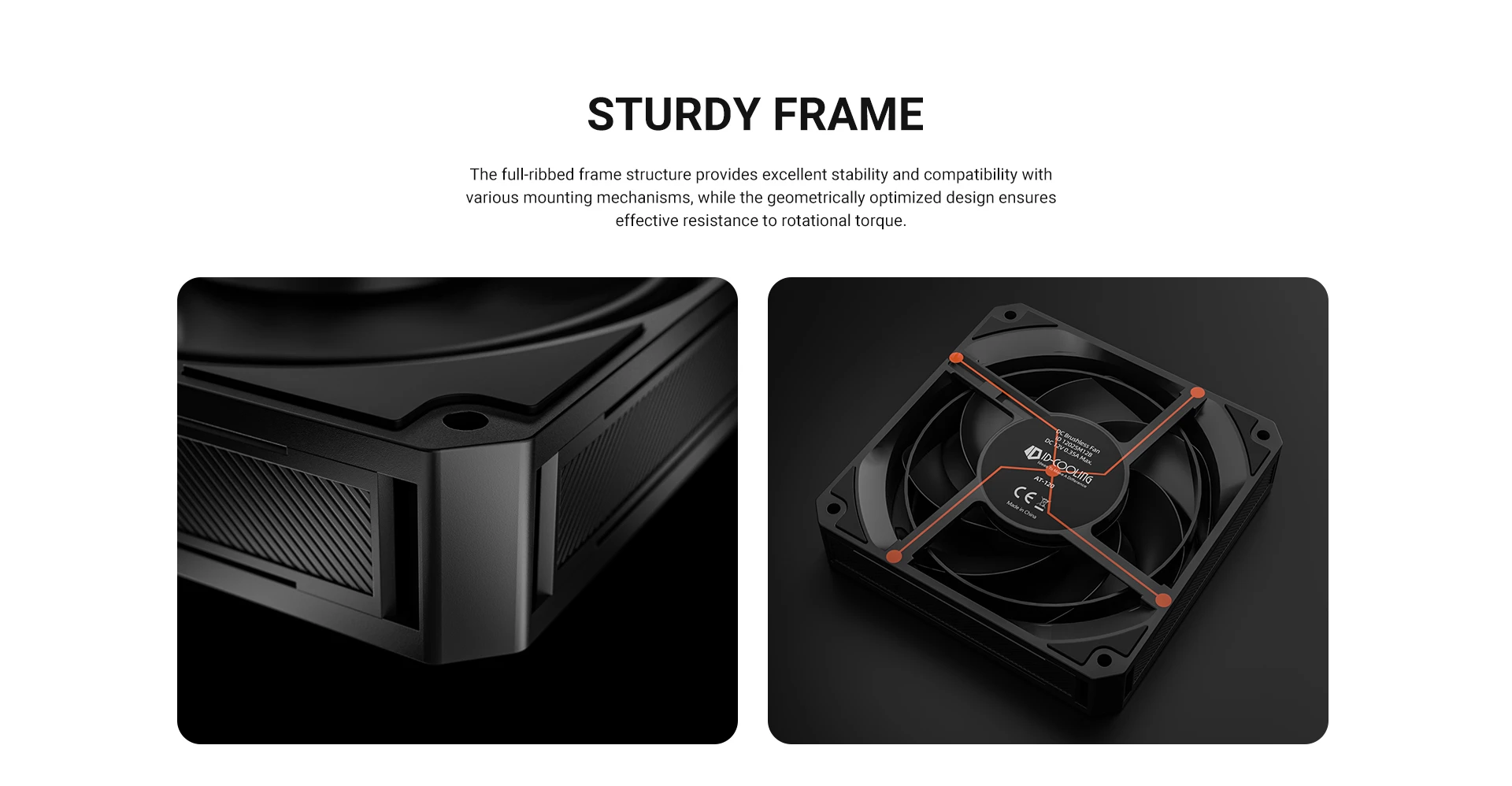 ID-COOLING AT-120-K fan installed in a case image
