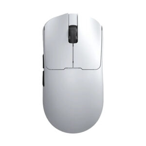 AULA SC380 Pro white tri-mode gaming mouse with charging dock