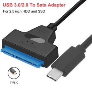 USB Type-C to SATA adapter cable for connecting a compatible SATA drive