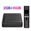 Generic Android TV box with 2GB RAM and 16GB storage with remote control