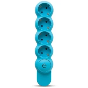 Elios Quattro blue four-outlet Schuko power strip