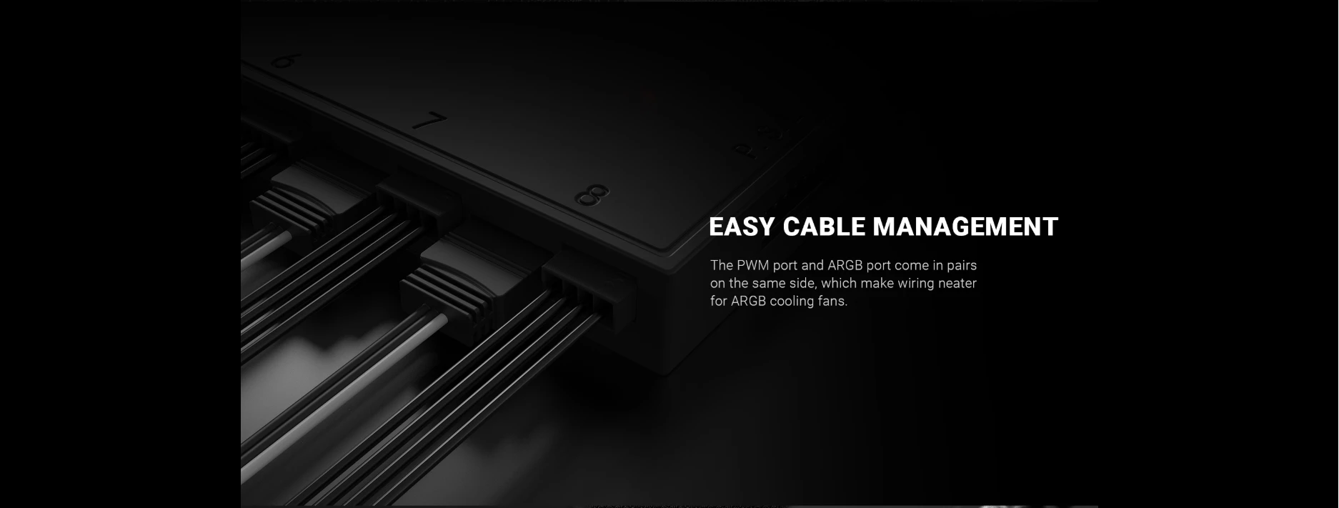 ID-COOLING HA-08 fan hub easy cable management with centralized connections