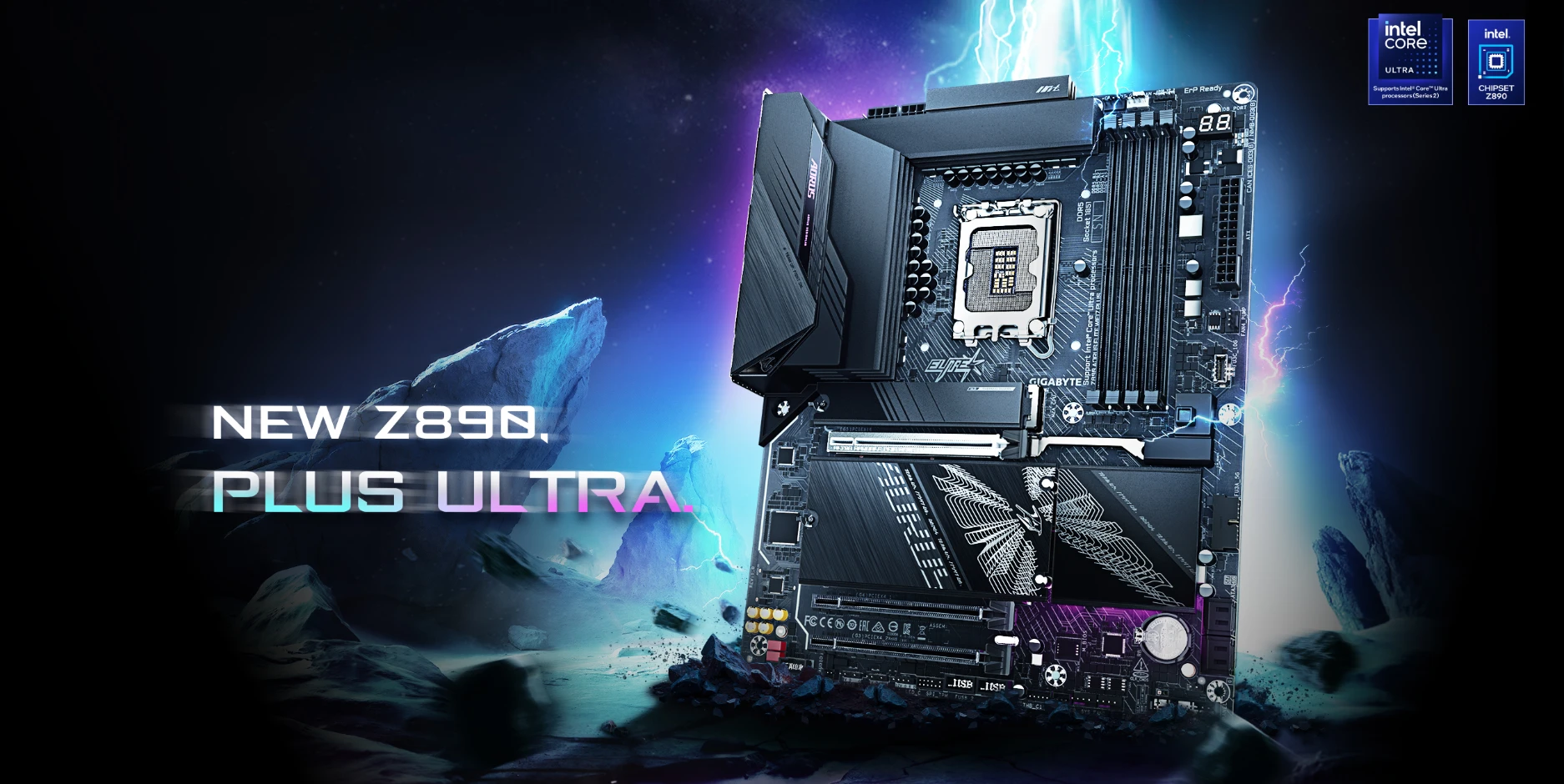 Gigabyte Z890 AORUS ELITE WIFI7 PLUS motherboard rear I/O and connectivity options