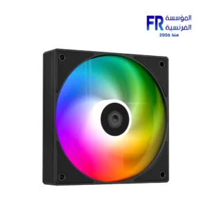 ⁦ID-COOLING AS-120-ARGB-KR 120mm 2000 RPM 53 CFM 4 Pin PWM ARGB Reverse Blade Black Case Fan⁩ - الصورة ⁦5⁩