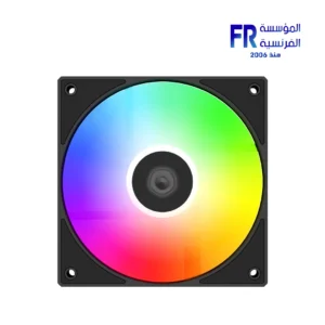 ID-COOLING AS-120-ARGB-KR 120mm 2000 RPM 53 CFM 4 Pin PWM ARGB Reverse Blade Black Case Fan