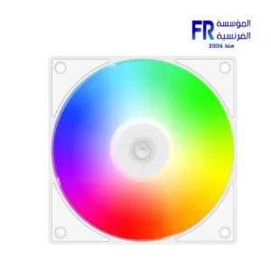 ⁦ID-COOLING AS-120-ARGB-W ARGB PWM Durable Hydraulic Bearing White Fan⁩ - الصورة ⁦3⁩