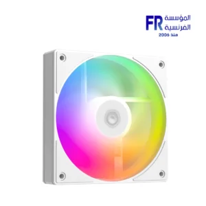 ID-COOLING AS-120-ARGB-WR 120mm 2000 RPM 53 CFM 4 Pin PWM ARGB Reverse Blade White Case Fan - Image 6