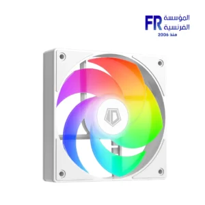 ID-COOLING AS-120-ARGB-WR 120mm 2000 RPM 53 CFM 4 Pin PWM ARGB Reverse Blade White Case Fan - Image 7