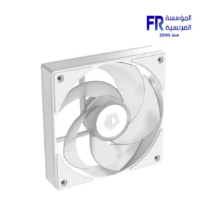 ID-COOLING AS-120-ARGB-WR 120mm 2000 RPM 53 CFM 4 Pin PWM ARGB Reverse Blade White Case Fan - Image 4