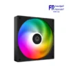 ID-COOLING AS-140-ARGB-K 140mm black case fan with ARGB lighting and hydraulic bearing