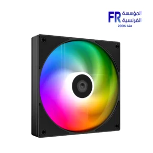 ID-COOLING AS-140-ARGB-K 140mm black case fan with ARGB lighting and hydraulic bearing