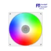 ID-COOLING AS-140-ARGB-W 140mm white case fan with ARGB lighting and hydraulic bearing