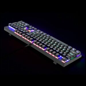 Redragon K565R Rudra full-size black mechanical gaming keyboard with RGB backlighting