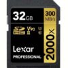 Lexar Professional 2000x 32GB SDHC UHS-II memory card