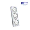 NZXT F360X 360mm white RGB cooling fan unit with three fans