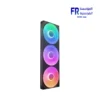NZXT F420 RGB Core 420mm black RGB cooling fan unit with three fans in a single frame