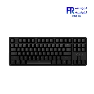Alternative view of Rapoo V500 Pro 87 Key Mechanical Blue Switch RGB USB Wired Black Gaming Keyboard