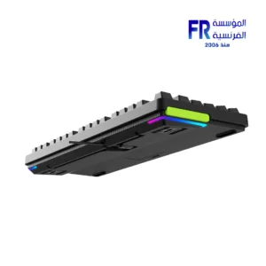 ⁦Rapoo V500 Pro 87 Key Mechanical Blue Switch RGB USB Wired Black Gaming Keyboard⁩ - الصورة ⁦4⁩