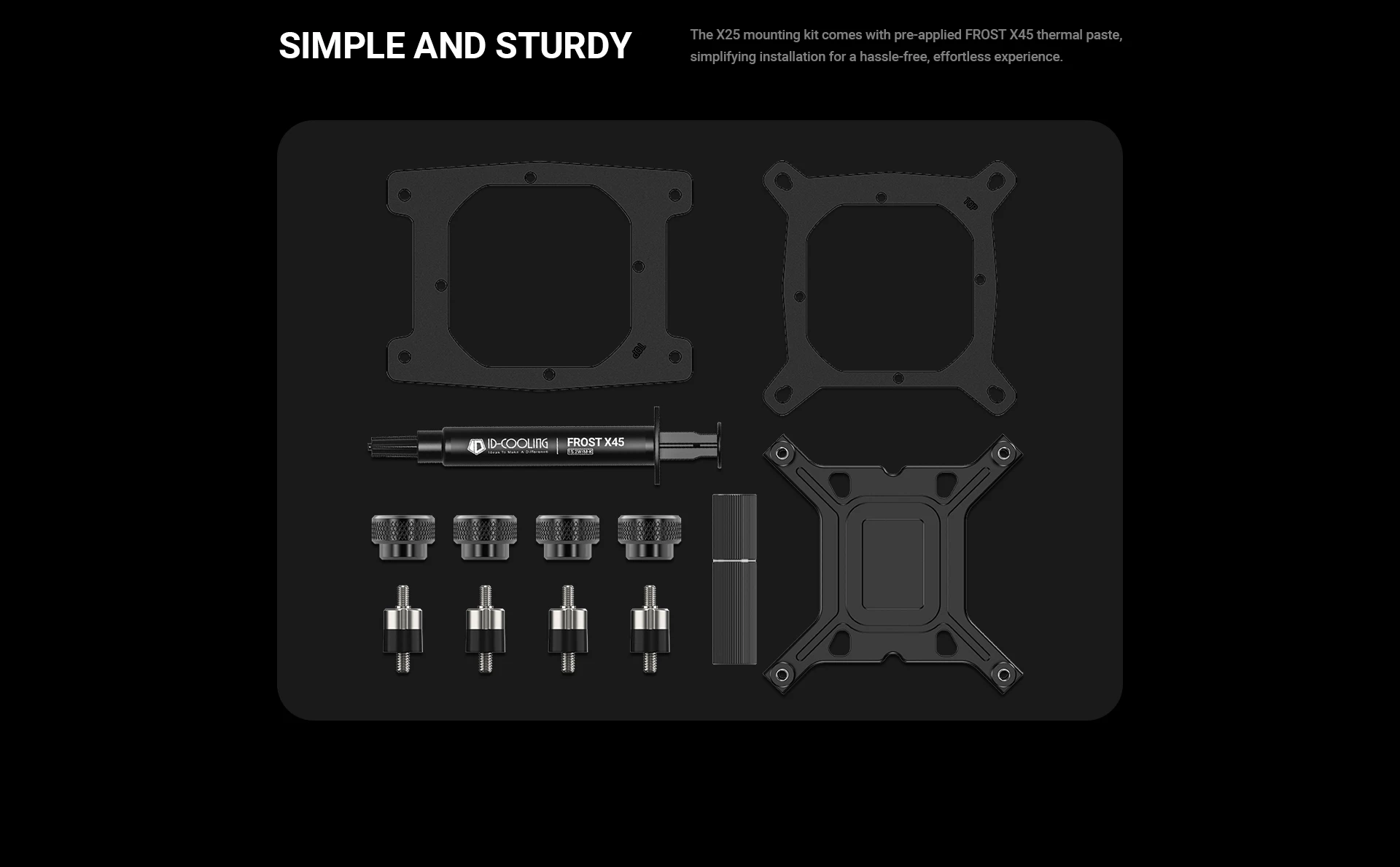 ID-COOLING SL360 V2 simple and sturdy design with premium sleeved tubing