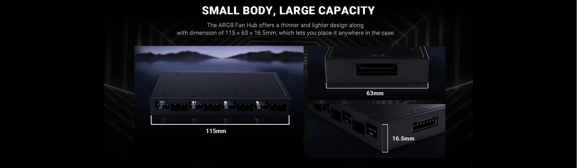 ID-COOLING HA-08 fan hub small body large capacity with 8 PWM and 8 ARGB ports