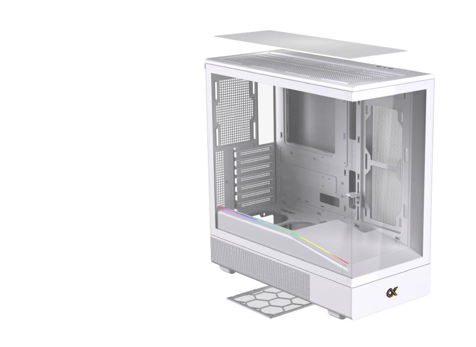 Xigmatek Sun Arctic drive bay configuration for 3.5 and 2.5 inch drives