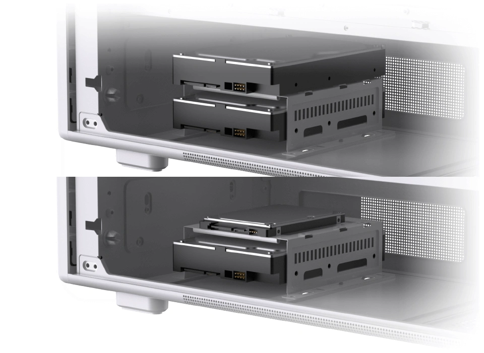 Xigmatek Sun Arctic case layout with top radiator mounting and fan positions