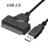 USB 2.0 to SATA adapter cable for a compatible SATA drive