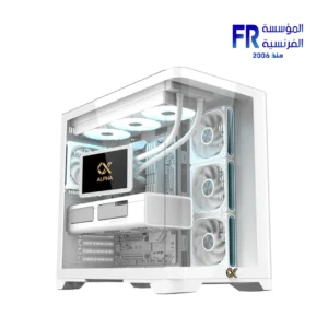 ⁦Xigmatek Crystal Storm Arctic V2 E-ATX 420mm GPU 360mm Radiator Mid Tower Case With 750W 80 Plus Power Supply Combo⁩ - الصورة ⁦9⁩