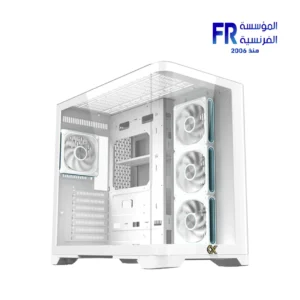 Xigmatek Crystal Storm Arctic V2 E-ATX 420mm GPU 360mm Radiator Mid Tower Case With 750W 80 Plus Power Supply Combo