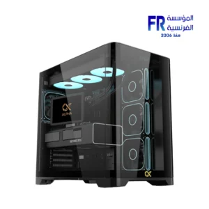 Alternative view of Xigmatek Crystal Storm V2 E-ATX 420mm GPU 360mm Radiator Mid Tower Case With 850W 80 Plus Bronze Power Supply Combo