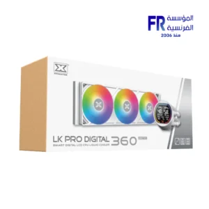 Xigmatek LK Pro 360 Digital Arctic White 360mm AIO cooler with 2.7-inch LCD pump