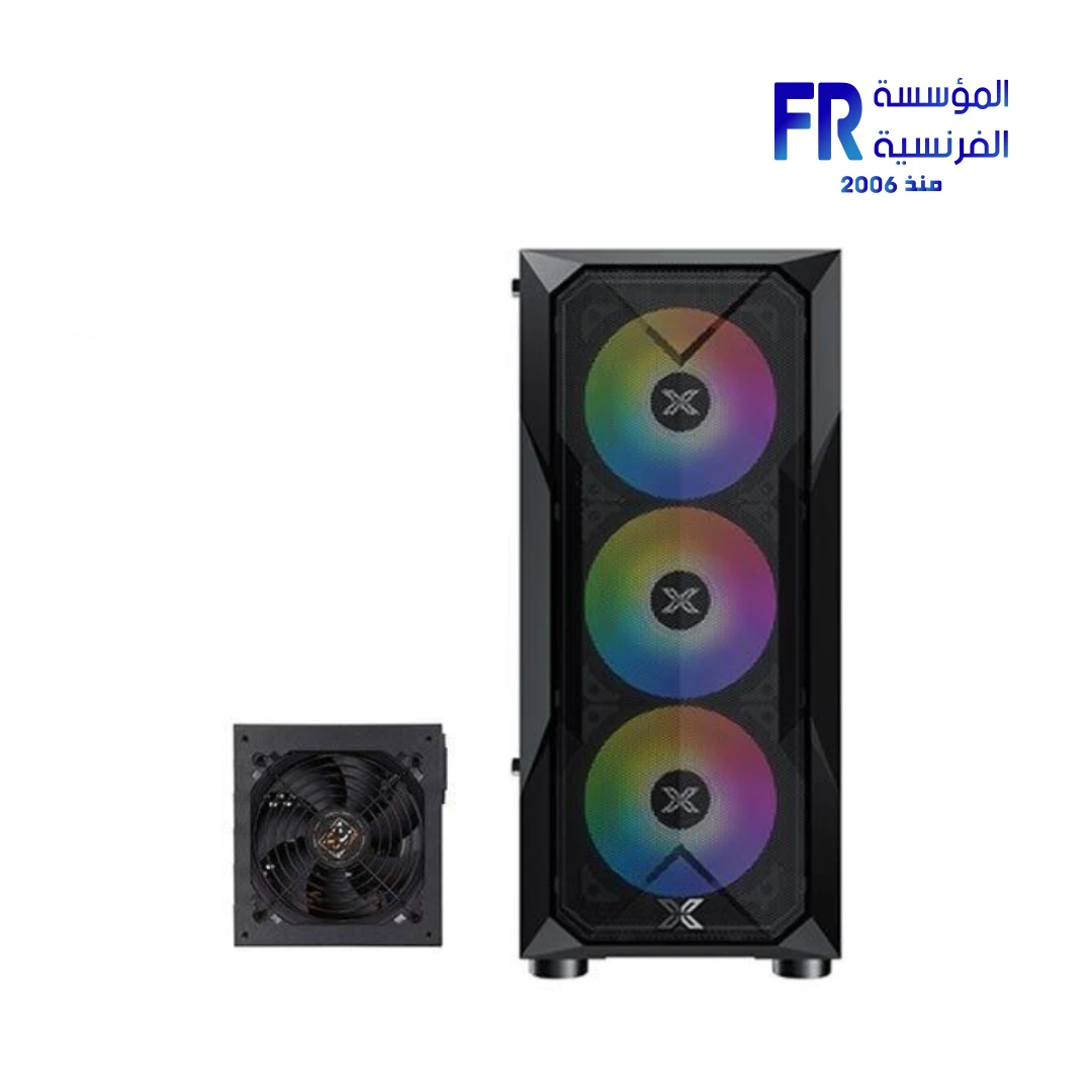 Xigmatek Moon Knight ATX Mid Tower Case With LIGHT POWER II 550 Power Supply Combo Case