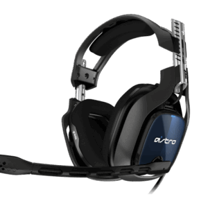 Side view of the ASTRO A40 TR wired headset with boom microphone