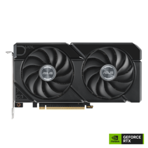 ASUS Dual GeForce RTX 5070 EVO 12GB GDDR7 graphics card, front view with dual fans