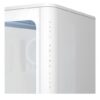 ASUS Prime AP304 TG ARGB white mid-tower PC case with curved tempered glass