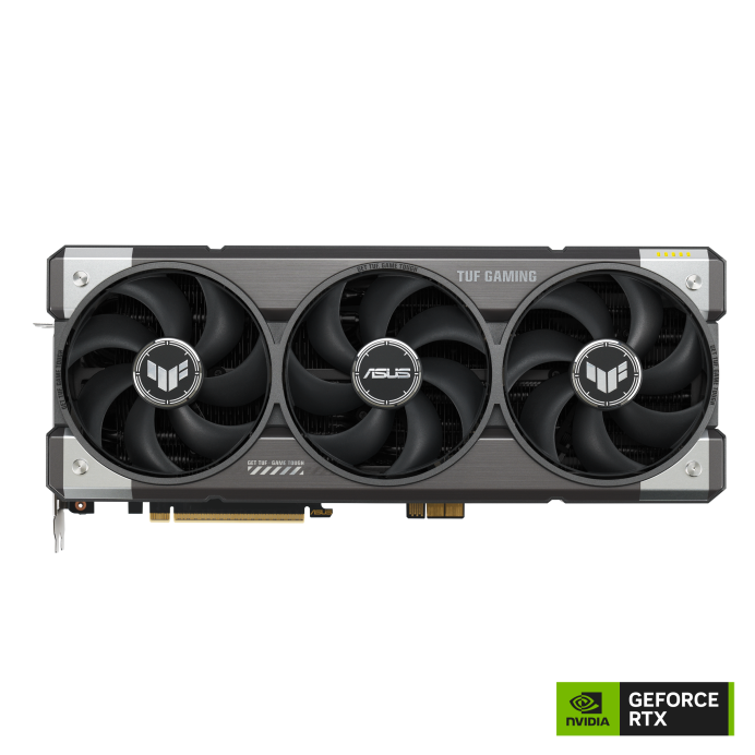 ASUS TUF Gaming GeForce RTX 5080 BTF Edition 16GB GDDR7 graphics card, triple-fan front view