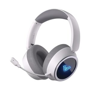AULA A600 black gaming headset with detachable microphone