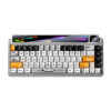 AULA LEOBOG AMG65 white 65% mechanical keyboard with Jasper switches and dual display