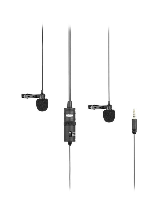 BOYA BY-M1DM dual lavalier microphone kit.