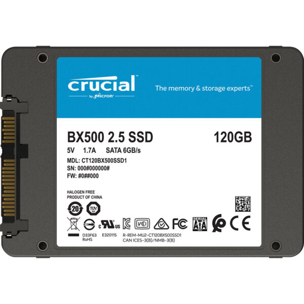 CRUCIAL BX500 2.5 SATA (120GB, New)