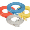 D-Link Cat6 UTP flat patch cords with RJ45 connectors in multiple colours