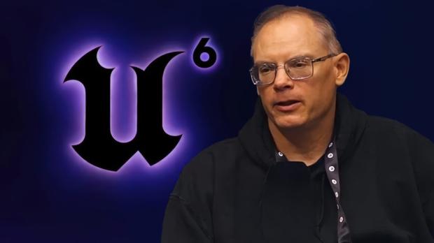 Unreal Engine branding alongside a game development executive, used to illustrate reporting on AI-assisted engine development
