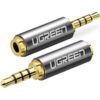 Generic 2.5mm male to 3.5mm female audio adapter; the product listing does not confirm connector gender, so verify before ordering