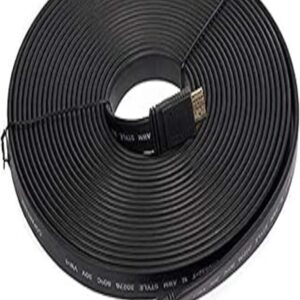 Flat-profile HDMI-to-HDMI cable, 10 metres, representative generic product image; the exact HDMI version is not confirmed