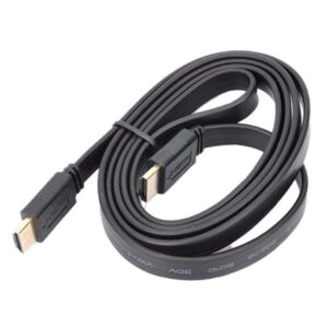 Detail view of a black HDMI cable listed at 5 metres