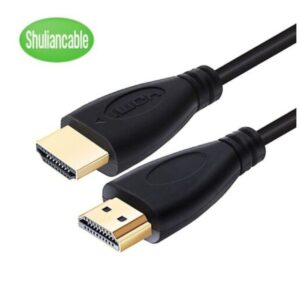 Black HDMI cable listed at 5 metres for compatible displays.
